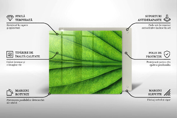 Cache plaque de cuisson Feuille de veine naturelle