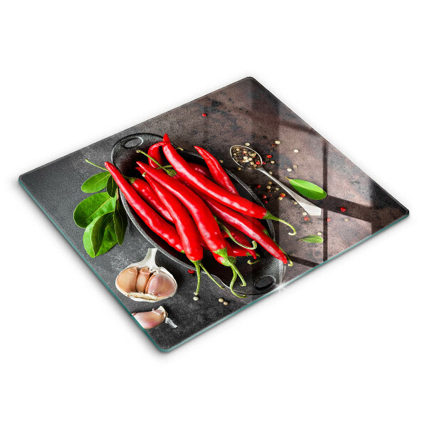 Cache plaque de cuisson Piments rouges