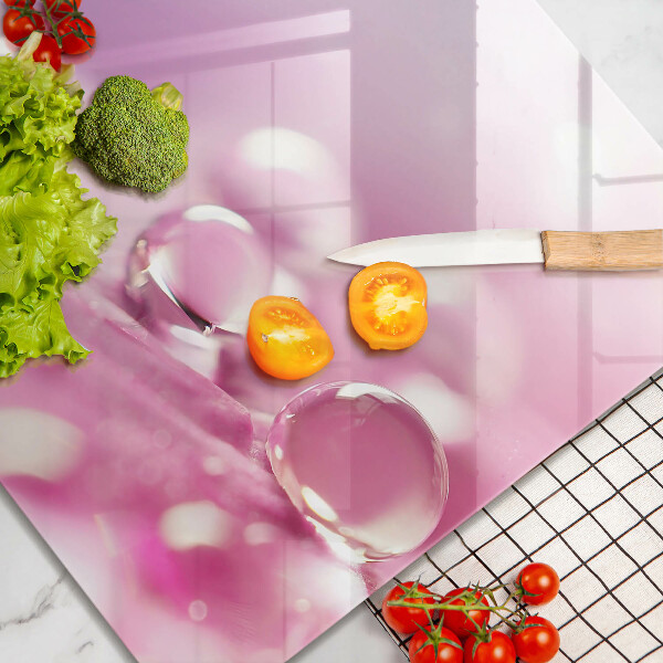 Cache plaque de cuisson Pétales de fleurs de rosée