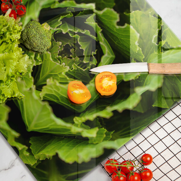 Cache plaque de cuisson Manger des feuilles de laitue