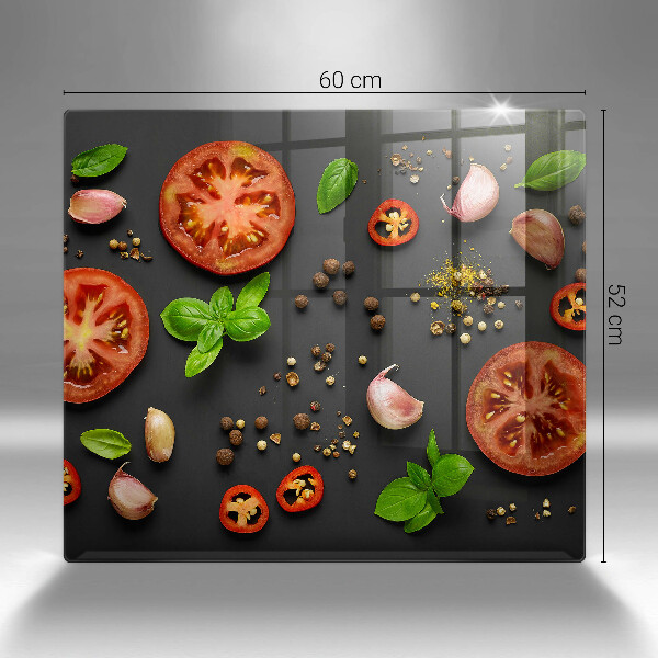 Cache plaque de cuisson Tomates et épices