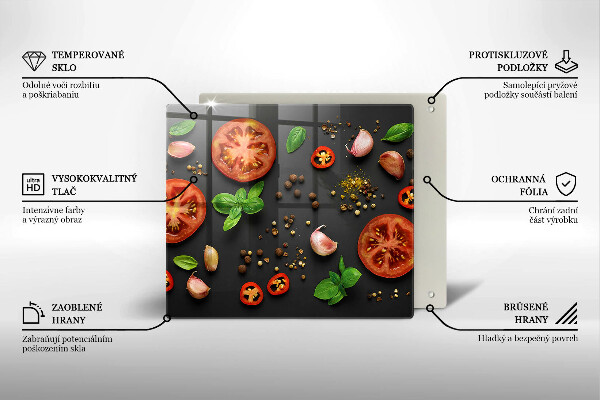 Cache plaque de cuisson Tomates et épices