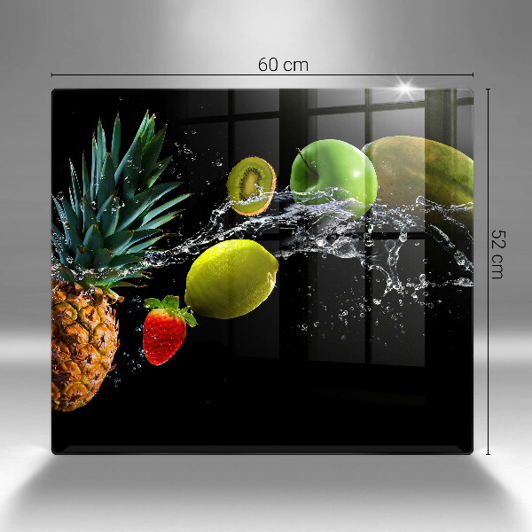 Protection plaque induction Fruits dans l'eau