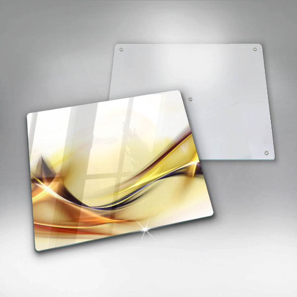 Cache plaque de cuisson Lignes de lumière abstraites