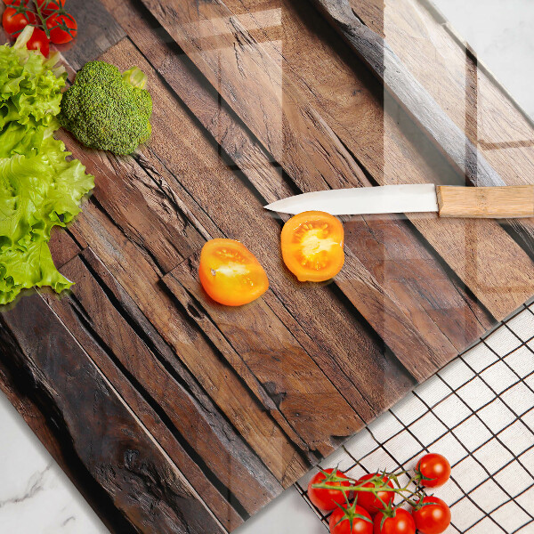 Cache plaque de cuisson Planches de bois décoratives