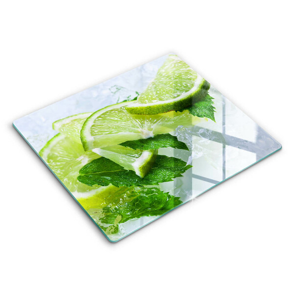 Cache plaque de cuisson Citron vert menthe et glace