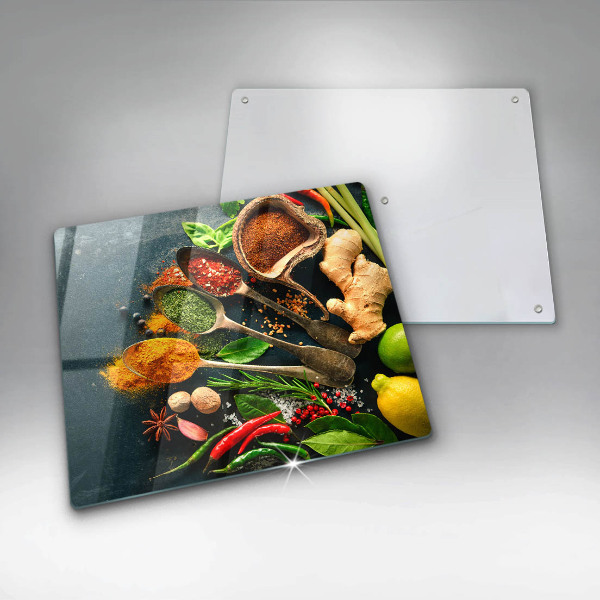 Cache plaque de cuisson Cuillères à épices de cuisine