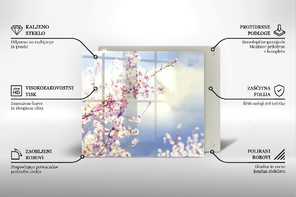 Protection plaque induction Arbre en fleurs