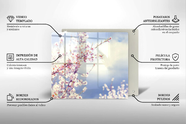 Protection plaque induction Arbre en fleurs