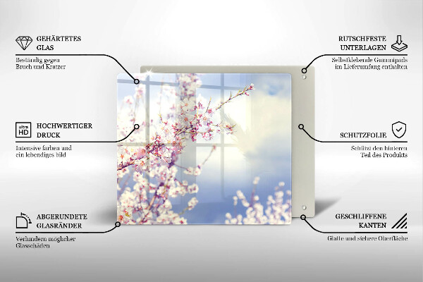 Protection plaque induction Arbre en fleurs