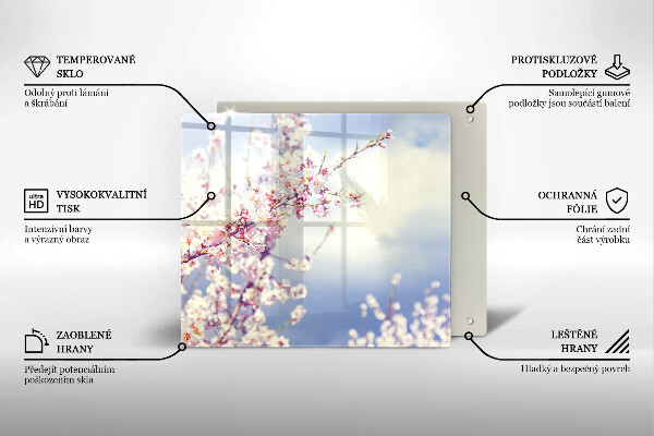 Protection plaque induction Arbre en fleurs