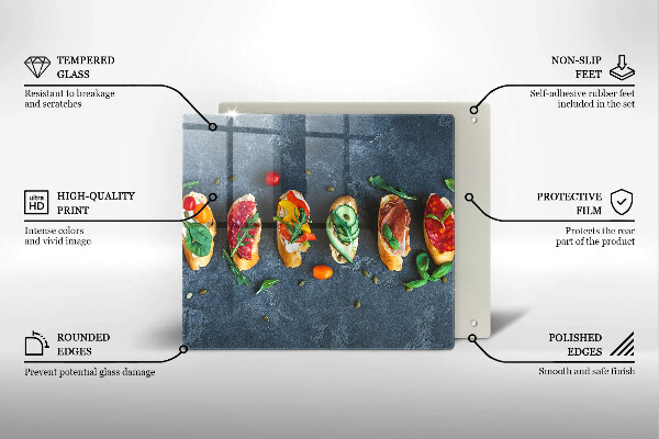 Protection plaque induction Sandwichs colorés