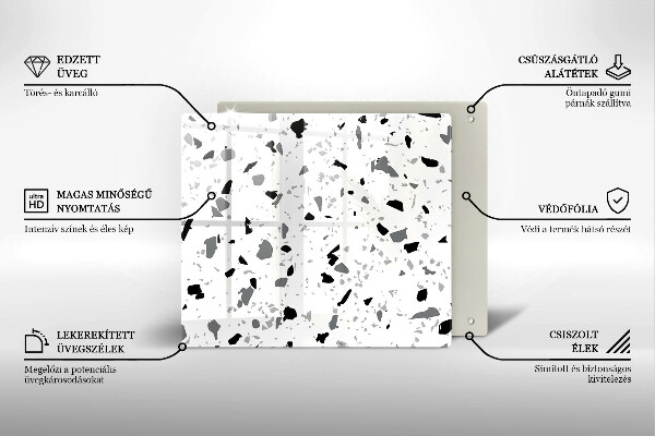 Protection plaque induction Grès décoratif