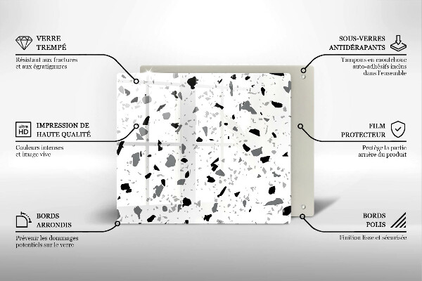 Protection plaque induction Grès décoratif