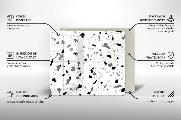 Protection plaque induction Grès décoratif