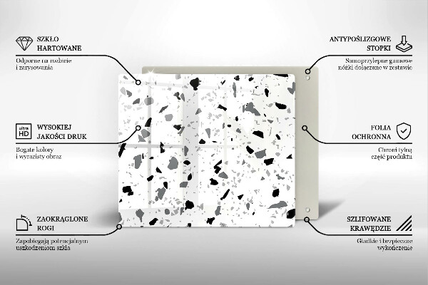 Protection plaque induction Grès décoratif