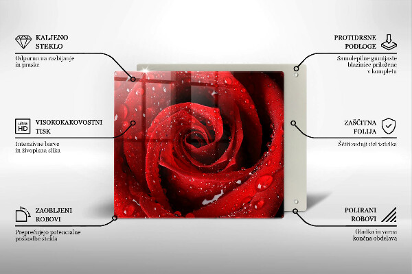 Cache plaque de cuisson Pétales de fleurs de roses