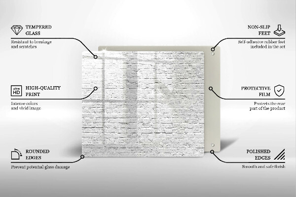 Cache plaque de cuisson Mur de briques