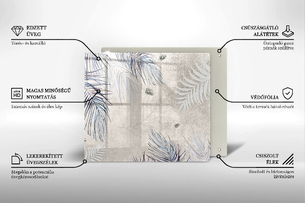 Protection plaque induction Feuilles subtiles