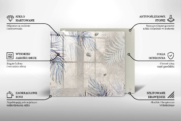 Protection plaque induction Feuilles subtiles