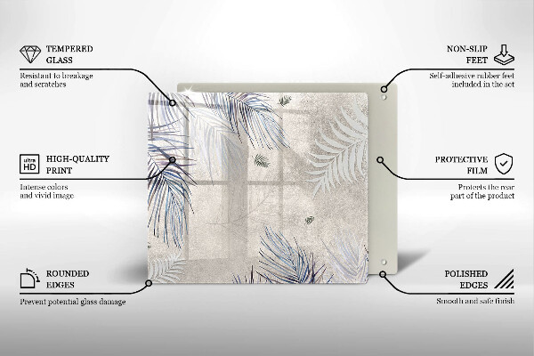 Protection plaque induction Feuilles subtiles