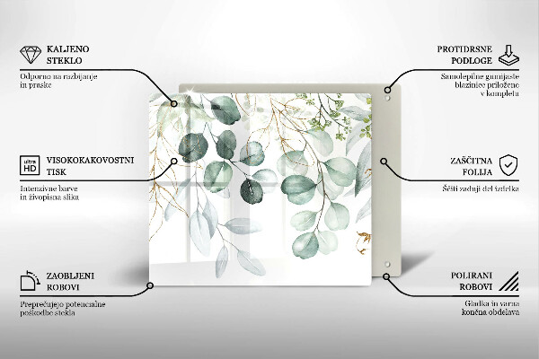 Protection plaque induction Plantes peintes