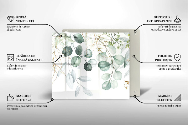 Protection plaque induction Plantes peintes