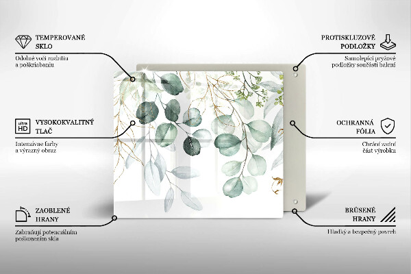 Protection plaque induction Plantes peintes