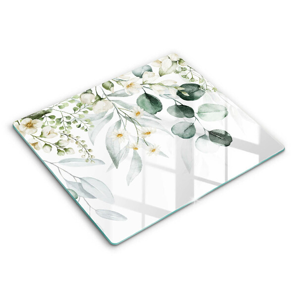 Protection plaque induction Plantes aquarelles