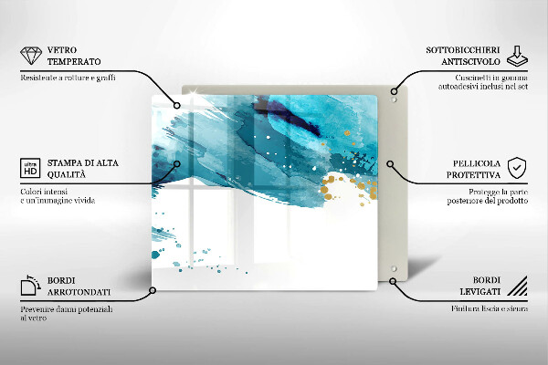 Protection plaque induction Taches bleues