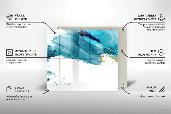 Protection plaque induction Taches bleues