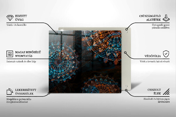 Cache plaque de cuisson Roues vintage bohème