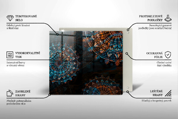 Cache plaque de cuisson Roues vintage bohème