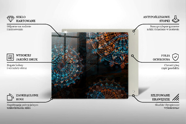 Cache plaque de cuisson Roues vintage bohème