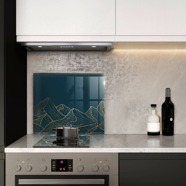 Cache plaque de cuisson Montagnes abstraites