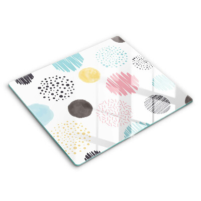 Cache plaque de cuisson Formes peintes