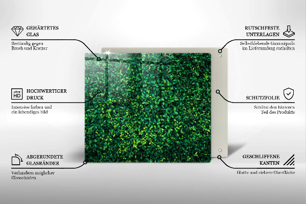 Cache plaque de cuisson Plante à petites feuilles