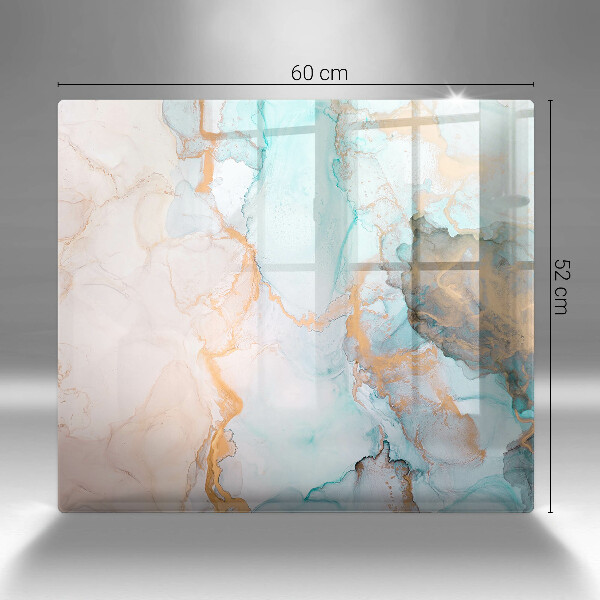 Cache plaque de cuisson Abstraction de marbre