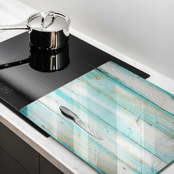 Cache plaque de cuisson Planches de bois vintage