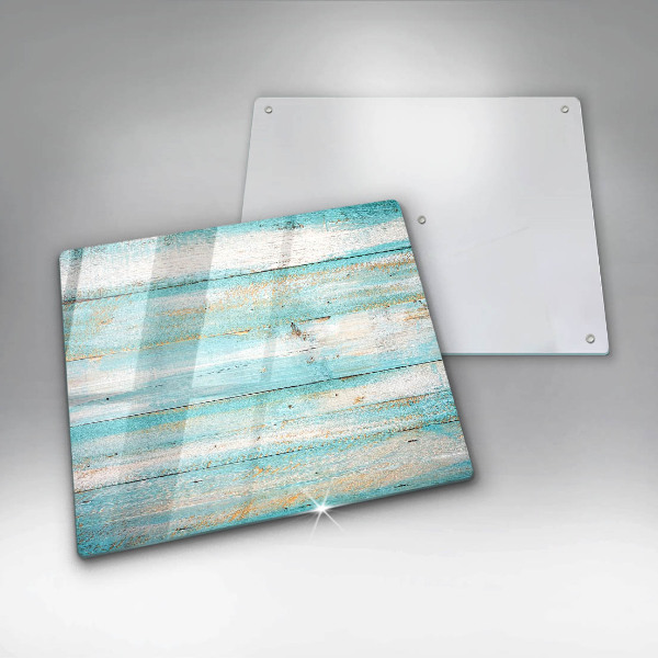 Cache plaque de cuisson Planches de bois vintage