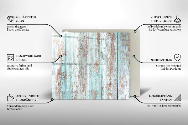 Cache plaque de cuisson Planches anciennes vintage