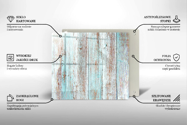 Cache plaque de cuisson Planches anciennes vintage