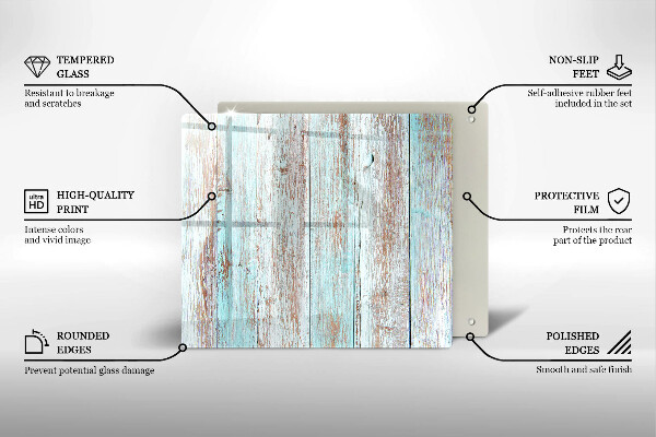 Cache plaque de cuisson Planches anciennes vintage