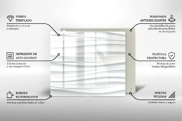 Cache plaque de cuisson Structure moderne