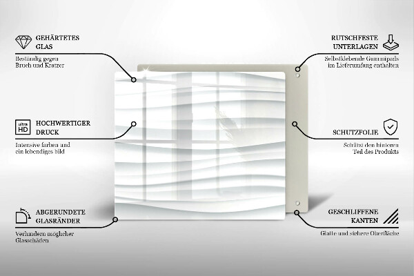 Cache plaque de cuisson Structure moderne