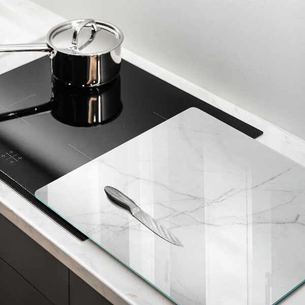 Cache plaque de cuisson Fond de pierre de marbre