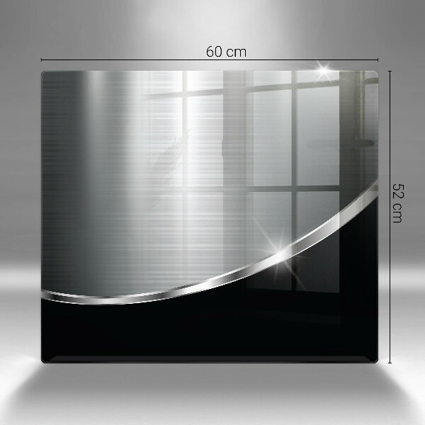 Cache plaque de cuisson Abstraction avec du métal