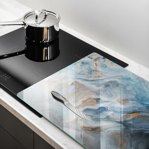 Protège plaque de cuisson Texture de marbre