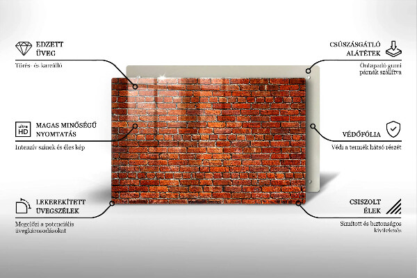 Protège plaque de cuisson Mur de mur de briques