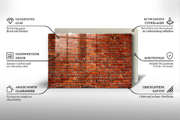 Protège plaque de cuisson Mur de mur de briques